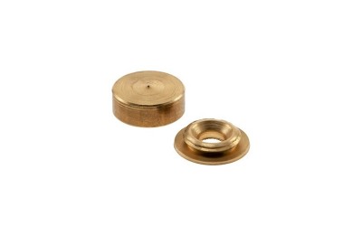 EMBELLECEDOR TORNILLO LISO LATONADO 14MM.