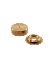 EMBELLECEDOR TORNILLO LISO LATONADO 14MM.