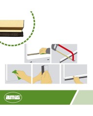 BURLETE AMIG ALUMINIO ORO  82