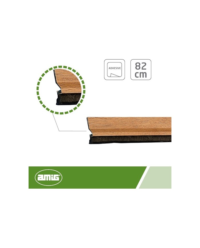 BURLETE AMIG ALUMINIO ROBLE  82