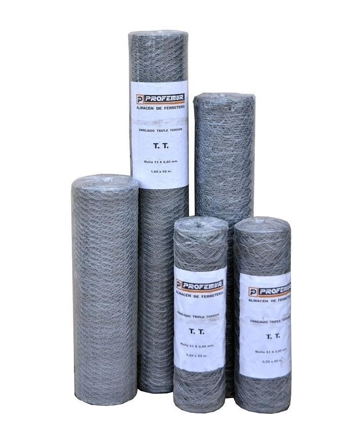ENREJADO T.TORSION GALV. 19X150 (0,7)R/50MT.GUMHA