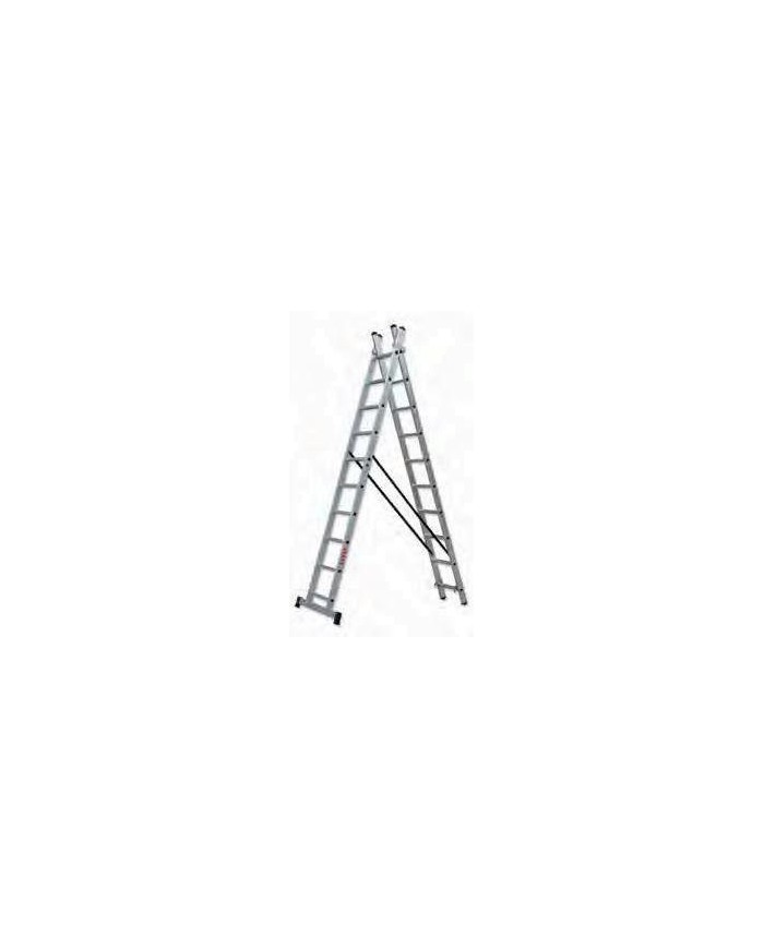 ESCALERA ROLSER ALUMINIO  11 PELDAÑOS 2 TRAMOS 6,21