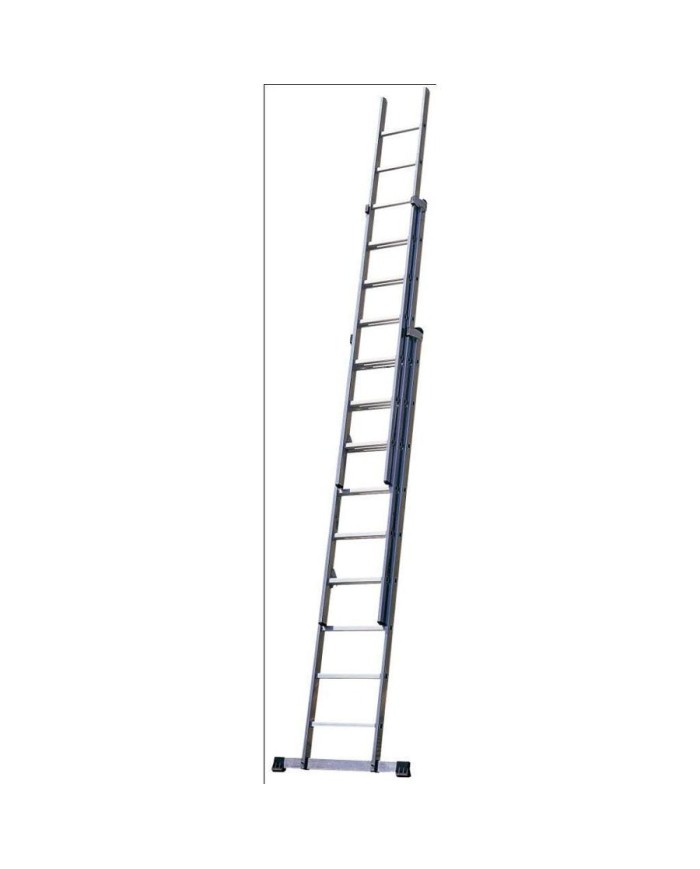 ESCALERA ROLSER ALUMINIO   9 PELDAÑOS 3 TRAMOS 7,40