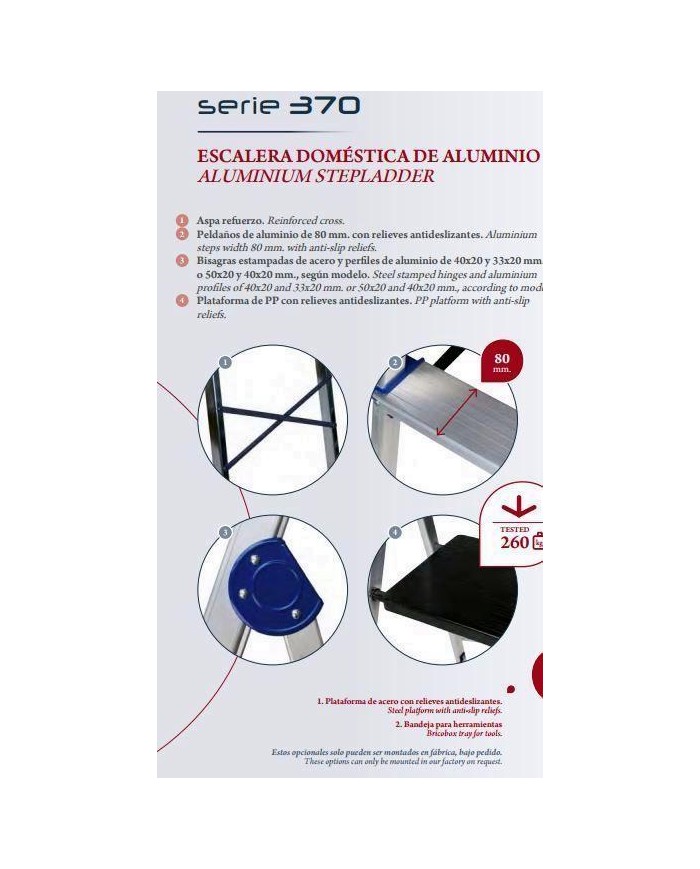 ESCALERA ALTIPESA ALUMINIO 3 PELDAÑOS
