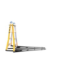 ESCALERA ROLSER ALUMINIO   7 PELDAÑOS 2 TRAMOS 4,54