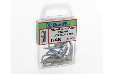 TACO ALCAYATA ROSCA 17X40 BLISTER 10 UND. BUARFE