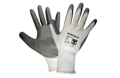GUANTES NITRILO ECOFLEX T- 8 GRIS 12UDS.