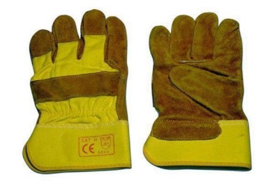 GUANTES SERRAJE/LONA AMARILLO (B/12 UDS)