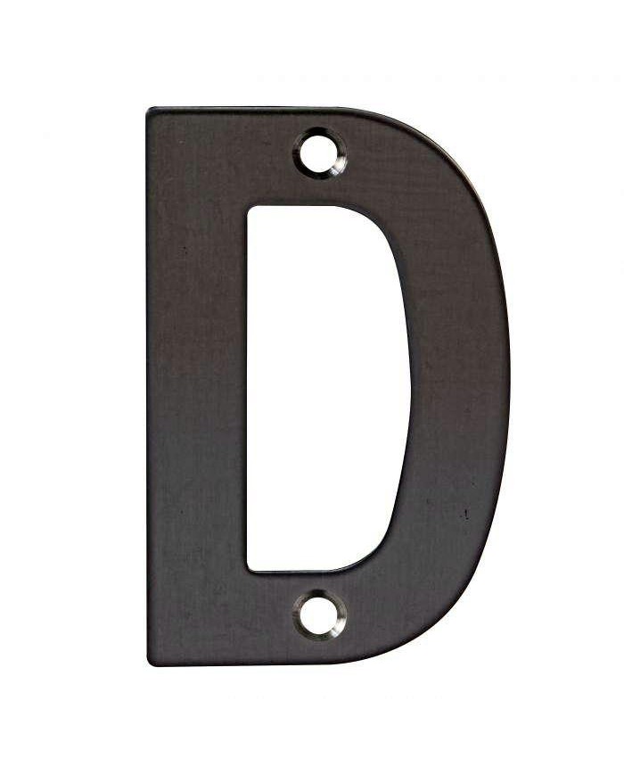 LETRA D ACERO INOXIDABLE AMIG 10CMS.