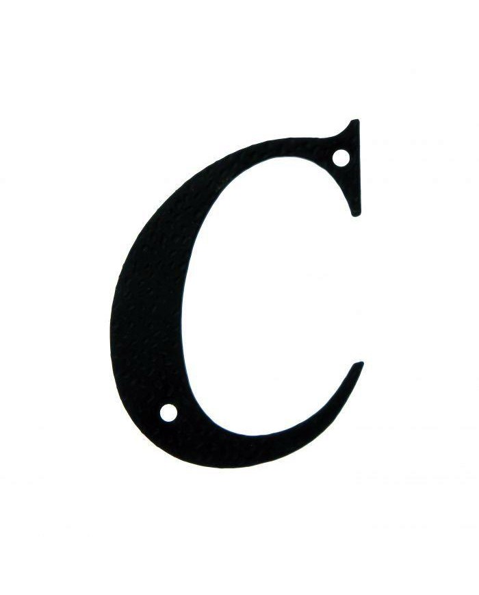 LETRA C FORJA NEGRO AMIG 10CMS.