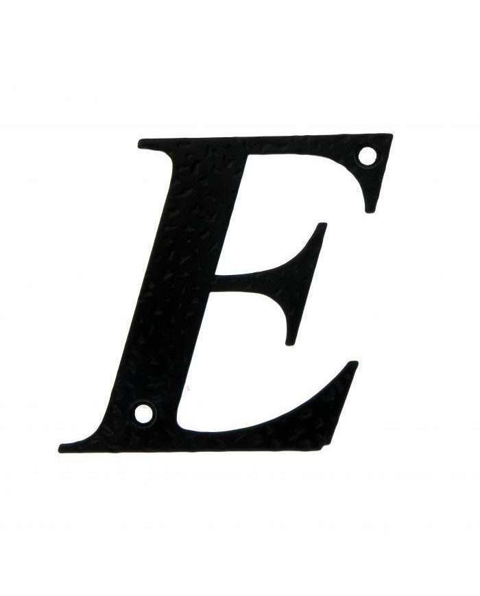 LETRA E FORJA NEGRO AMIG 10CMS.