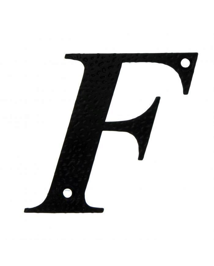 LETRA F FORJA NEGRO AMIG 10CMS.