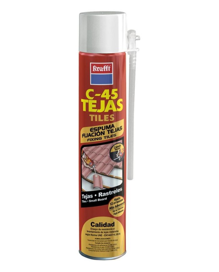 FIJACION TEJAS KRAFFT CON CANULA C-45 750ML.