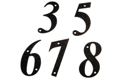 NUMERO 0 FORJA NEGRO AMIG 10CMS.