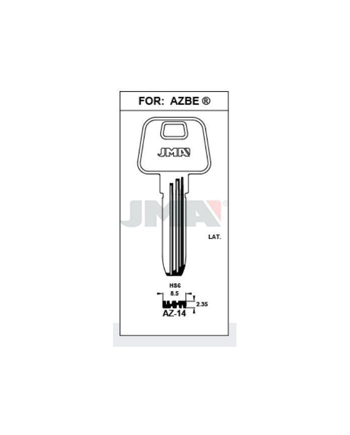 LLAVES BRUTO SEGURIDAD AZ-14     LATON