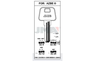LLAVES BRUTO SEGURIDAD AZ-29     LATON