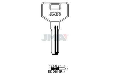 LLAVES BRUTO SEGURIDAD EZ-DS15R  LATON