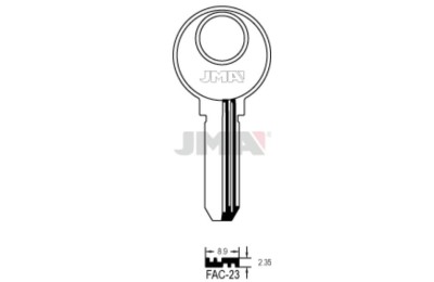LLAVES BRUTO SEGURIDAD FAC-23    LATON