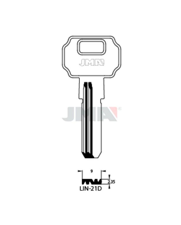 LLAVES BRUTO SEGURIDAD LIN-21D   LATON