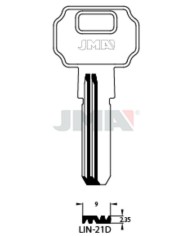 LLAVES BRUTO SEGURIDAD LIN-19D   LATON