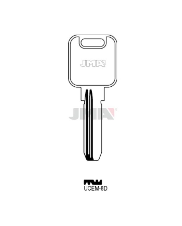 LLAVES BRUTO SEGURIDAD UCEM-8D   LATON