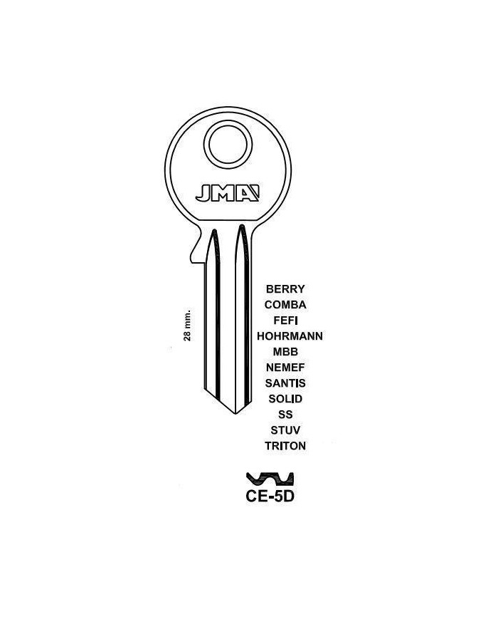 LLAVES EN BRUTO CE-5D     GRUPO C