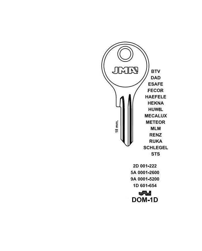 LLAVES EN BRUTO DOM-1D    GRUPO B