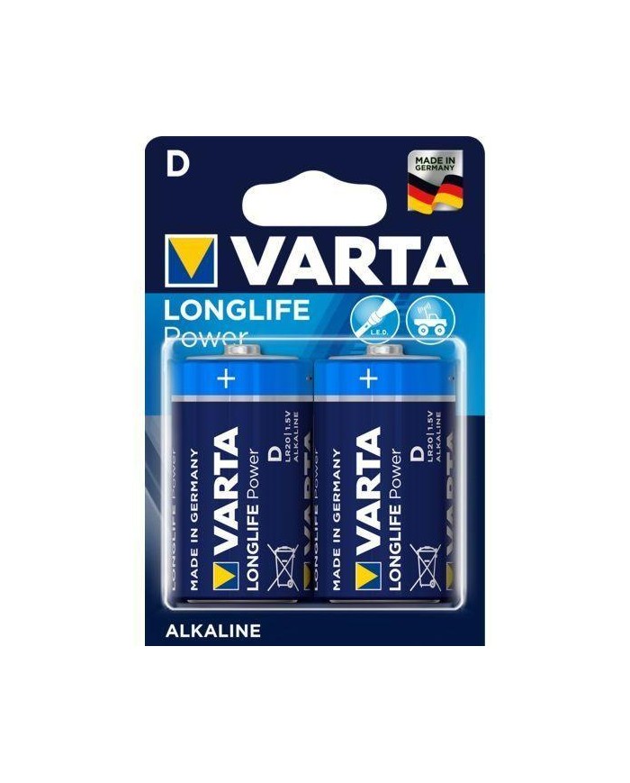 PILA VARTA L.POWER LR20 D BLISTER 2U