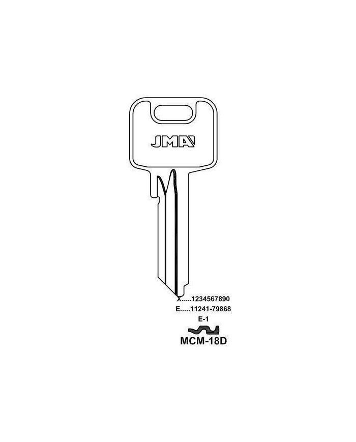 LLAVES EN BRUTO MCM-18D   GRUPO A