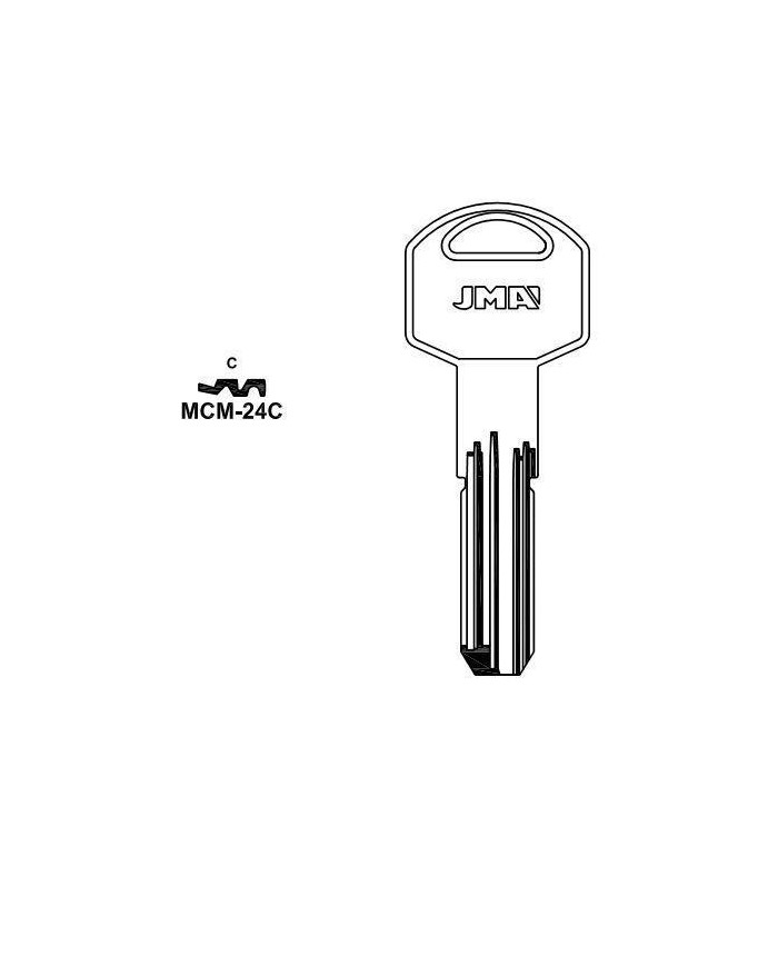 LLAVES EN BRUTO MCM-24C GRUPO ESPECIAL