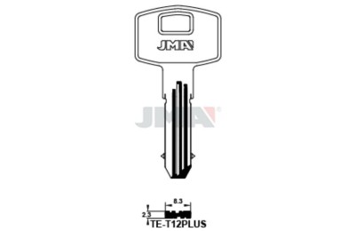 LLAVES BRUTO SEGURIDAD TE-T12-P ESP.ALP.