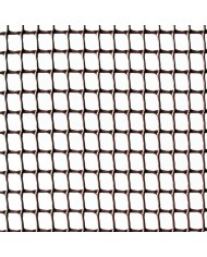 MALLA PLASTICO CUADRANET MARRON 10X10 R/25MTS.