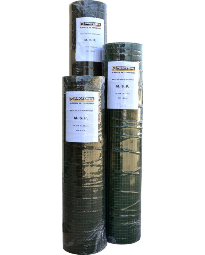 MALLA PLASTIFICADA V.16X16 100CMS. GUMHA R/25MTS.