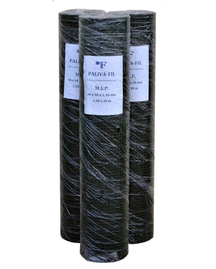 MALLA PLASTIFICADA V.16X16 120CMS. GUMHA R/25MTS.