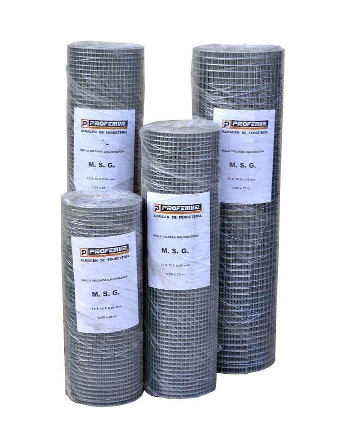 MALLA SOLDADA  6X6-0,6X 60 R/25MTS.GUMHA