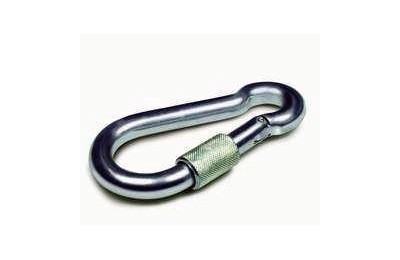 MOSQUETON BOMBERO CON ROSCA  60MM. CT-120KGS.