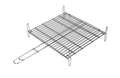 PARRILLA CROMADA DOBLE Nº6 50X50CMS SAUVIC.