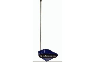 RECOGEDOR BASURA  METALICO AZUL