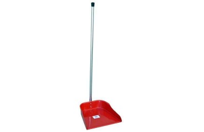 RECOGEDOR BASURA  METALICO ROJO
