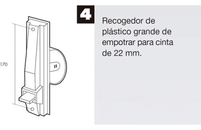 RECOGEDOR PERSIANA PLASTICO GRANDE 20CMS