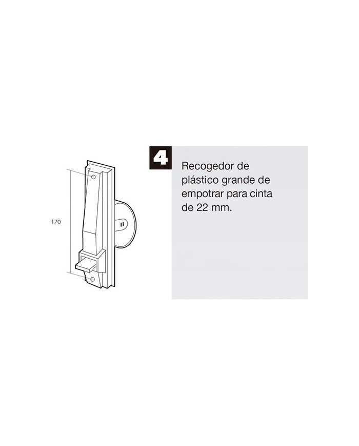 RECOGEDOR PERSIANA PLASTICO GRANDE 20CMS