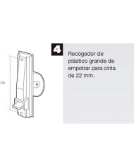 RECOGEDOR PERSIANA PLASTICO GRANDE 20CMS