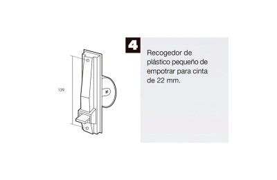 RECOGEDOR PERSIANA PLASTICO PEQUEÑO 17CM