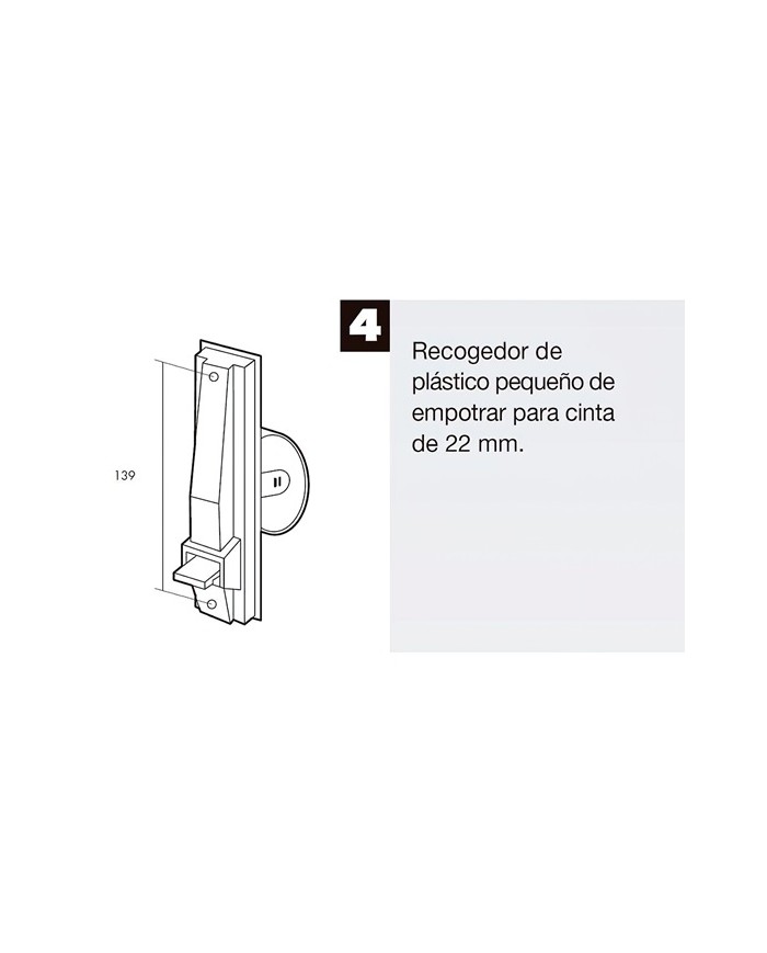 RECOGEDOR PERSIANA PLASTICO PEQUEÑO 17CM