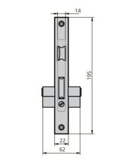 CERRADURA CVL 1960-60-2 HL. CILINDRO PERA