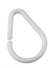 ANILLA PLASTICO CORTINA BAÑO PERA 30 100 UND.