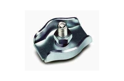 SUJETACABLE GALVANIZADO PLANO 2MM.