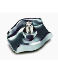 SUJETACABLE GALVANIZADO PLANO 2MM.