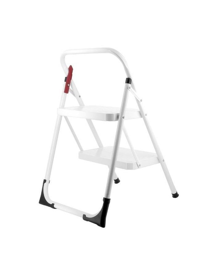 TABURETE ROLSER 2 PELDAÑOS M10 BLANCO