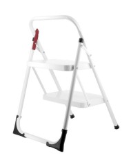 TABURETE ROLSER 2 PELDAÑOS M10 BLANCO